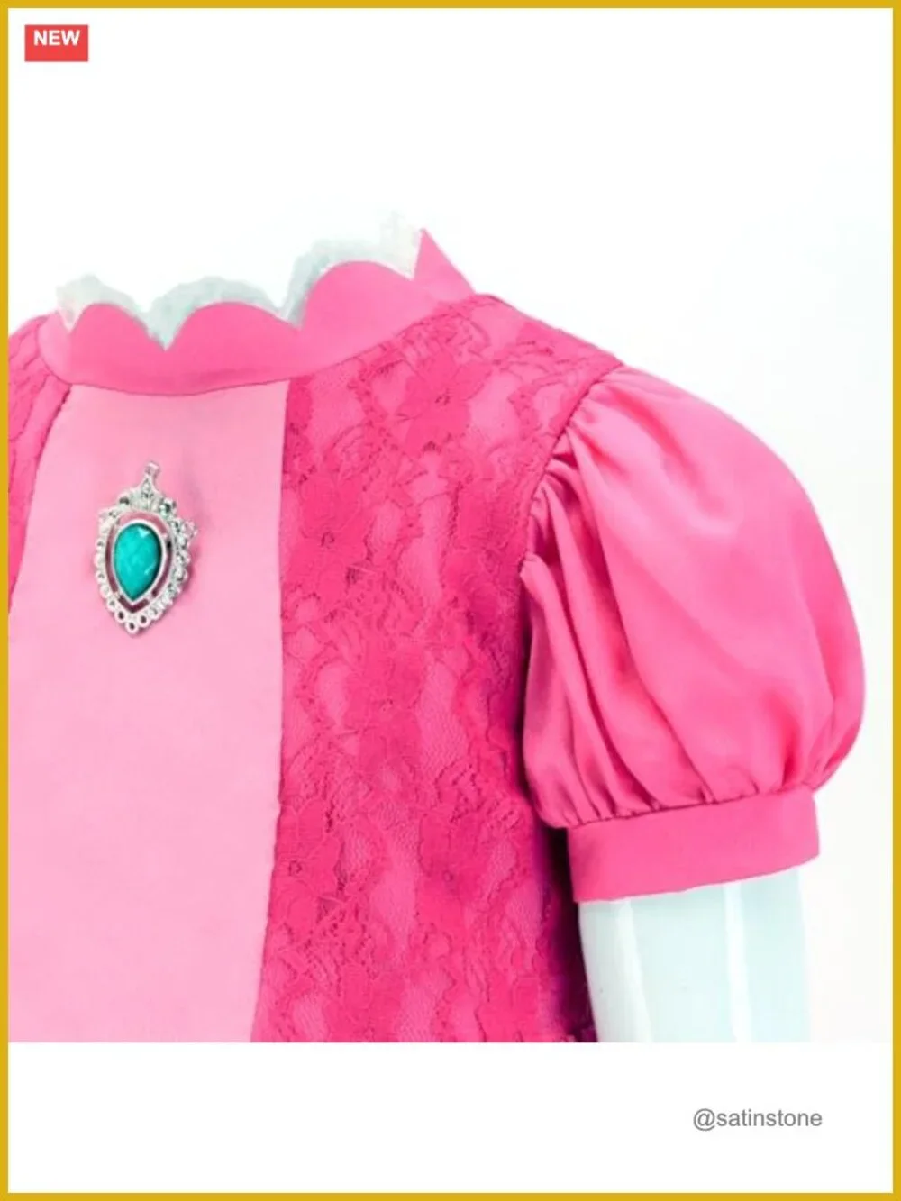 Princess Costume for Girls with Crown, Wand, Gloves